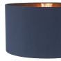 Timon Navy Blue Faux Silk Easy Fit Shade 40cm