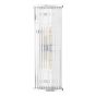 Tobiah 2 Light Bathroom Wall Light Polished Chrome and Glass IP44