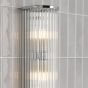 Tobiah 4 Light Bathroom Wall Light Polished Chrome and Glass IP44