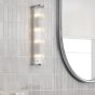 Tobiah 4 Light Bathroom Wall Light Polished Chrome and Glass IP44