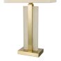 Tokori Table Lamp Alabaster and Brushed Gold With Shade