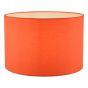 Toledo Orange Cotton Drum Shade 33cm