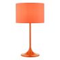 Toledo Table Lamp Satin Orange With Shade