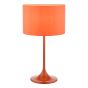 Toledo Table Lamp Satin Orange With Shade