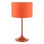 Toledo Table Lamp Satin Orange With Shade