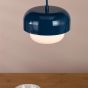 Topanga Pendant Blue and Opal Glass