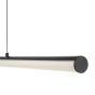 Tube Bar Pendant Satin Black and Opal LED