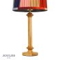 Joules Hardwick Table Lamp Wood and Matt Antique Brass With Shade