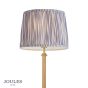 Joules Hardwick Floor Lamp Wood and Matt Antique Brass With Shade