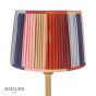 Joules Hardwick Floor Lamp Wood and Matt Antique Brass With Shade