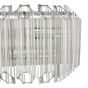 Tuvalu 2 Light Wall Light Glass & Polished Chrome