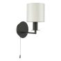 Tyler Wall Light Matt Black With Shade