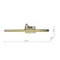 Tyrus 50cm Picture Light Brushed Bronze LED
