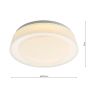 Udell Flush White Acrylic LED
