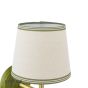 Joules Upton Wall Light Matt Green and Matt Antique Brass With Shade
