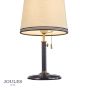 Joules Upton Table Lamp Matt Blue and Matt Antique Brass With Shade