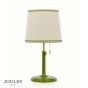 Joules Upton Table Lamp Matt Green and Antique Brass With Shade