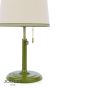 Joules Upton Table Lamp Matt Green and Antique Brass With Shade