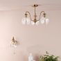 Valora Wall Light Antique Bronze and Ribbed Glass