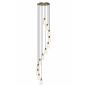 Valora 12 Light Cluster Pendant Antique Bronze and Ribbed Glass