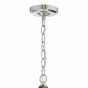 Vanessa 3 Light Pendant Polished Nickel & Glass