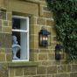 Vapour 2 Light Coach Lantern Outdoor Wall Light Matt Black IP44