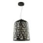 Varius Pendant Matt Black and Smoked Glass