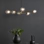 Vignette 6 Light Pendant Aged Brass With Clear/Opal Glass
