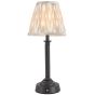 Virgil Rechargeable Table Lamp Matt Black Base Only LED