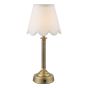 Virgil Rechargeable Table Lamp Matt Antique Brass Base Only LED