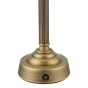 Virgil Rechargeable Table Lamp Matt Antique Brass Base Only LED
