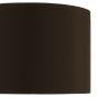 Voyage Brown Faux Silk Drum Shade 38cm