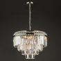 Vyana 4 Light Pendant Polished Nickel Crystal