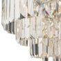 Vyana 4 Light Pendant Polished Nickel Crystal