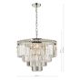 Vyana 4 Light Pendant Polished Nickel Crystal
