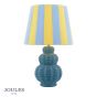 Joules Whitby Table Lamp Matt Blue With Shade