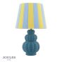 Joules Whitby Table Lamp Matt Blue With Shade