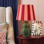 Joules Whitby Table Lamp Matt Green With Shade