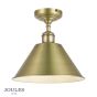 Joules Wollaton Semi-Flush Matt Antique Brass