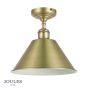 Joules Wollaton Semi-Flush Matt Antique Brass