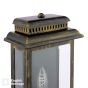 Wrest Park Outdoor Wall Light Hand-brushed Black/Gold and Glass IP44