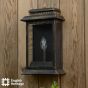 Wrest Park Outdoor Wall Light Hand-brushed Black/Gold and Glass IP44