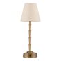 Wyman Table Lamp Antique Bronze With Linen Shade LED