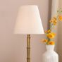 Wyman Table Lamp Antique Bronze With Linen Shade LED