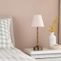 Wyman Table Lamp Antique Bronze With Linen Shade LED