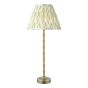 Wyman Rechargeable Table Lamp Matt Antique Brass With Shade LED