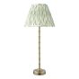 Wyman Rechargeable Table Lamp Matt Antique Brass With Shade LED