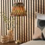 Wyman Rechargeable Table Lamp Matt Antique Brass With Shade LED