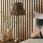 Wyman Rechargeable Table Lamp Matt Antique Brass With Shade LED
