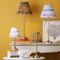 Wyman Rechargeable Table Lamp Matt Antique Brass With Shade LED
